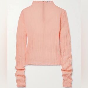 Acne Studios Crinkled-Georgette Top - size 36